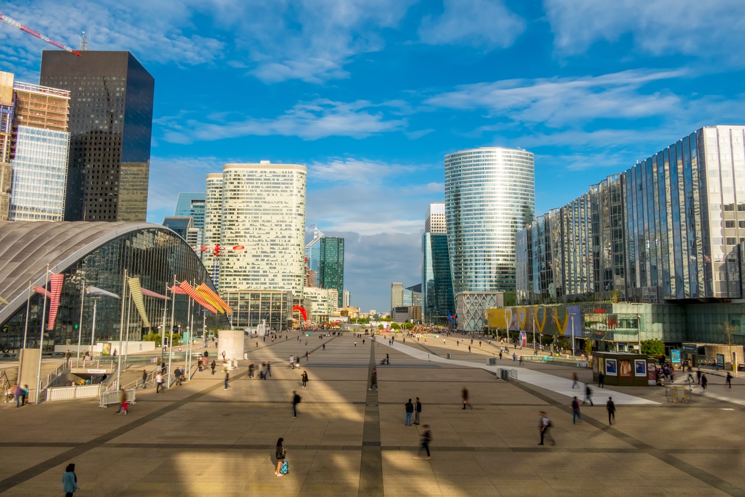 Paseo en el barrio de la defense