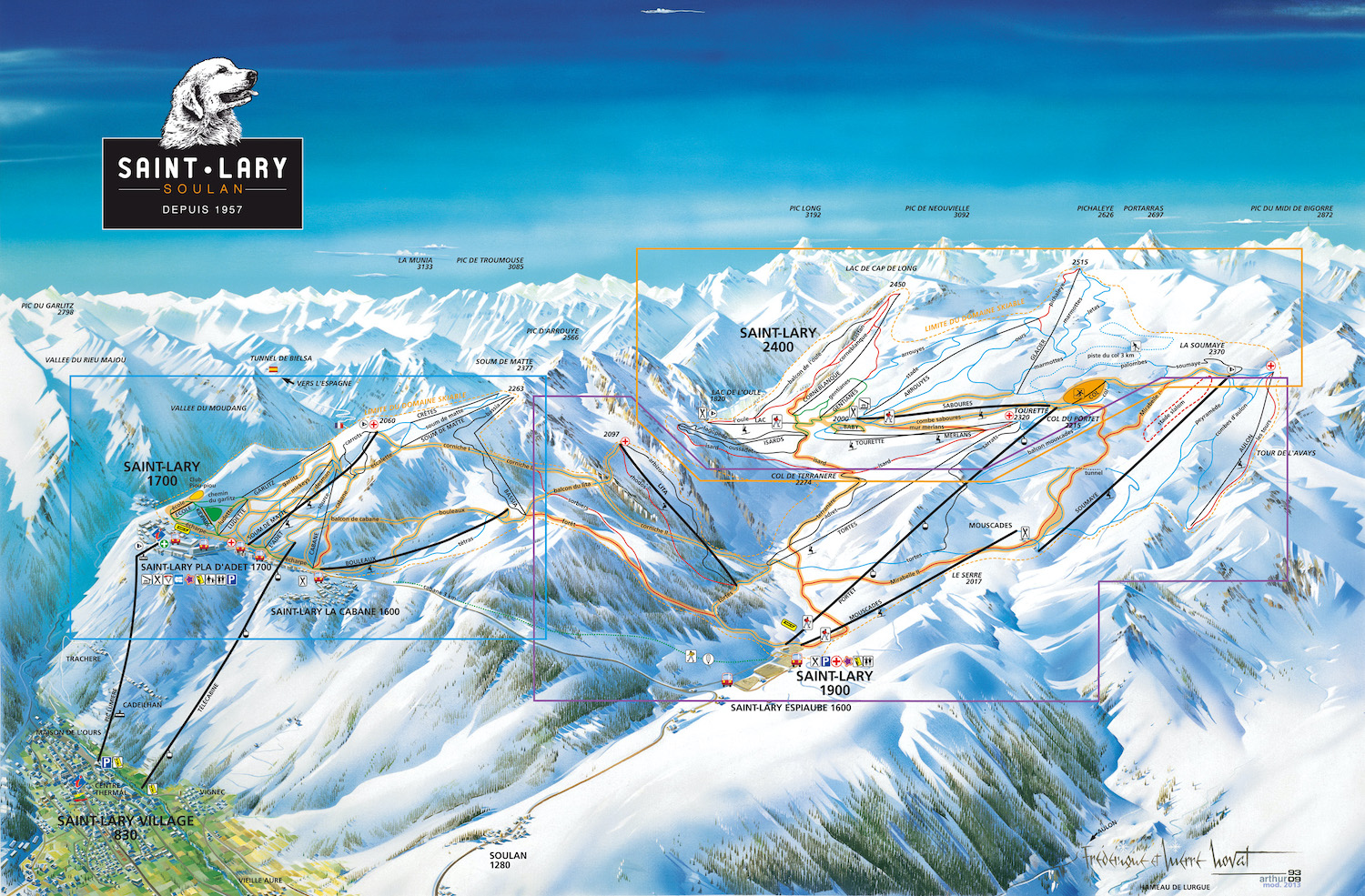 plano de pistas saint lary soulan