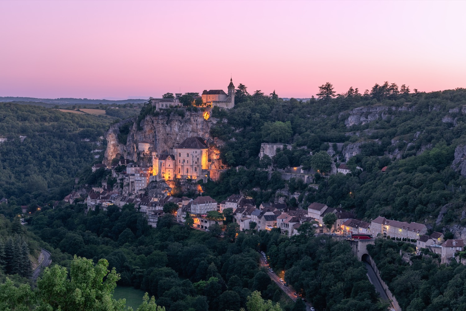 Anochecer en rocamadour